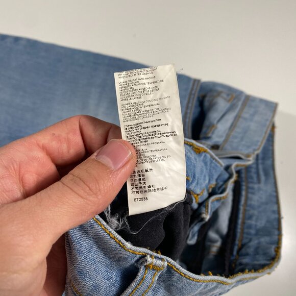 Dirk Bikkembergs Slim Straight Leg Light Wash Button Fly Jeans mens size 32x28 - Picture 6 of 10